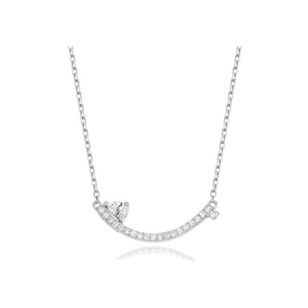 Tinmel necklace, white gold and diamonds