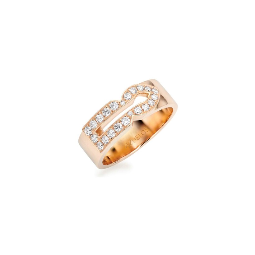 Tinmel ring, rose gold and diamonds