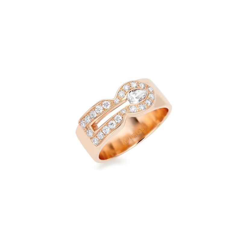 Tinmel ring, rose gold and diamonds