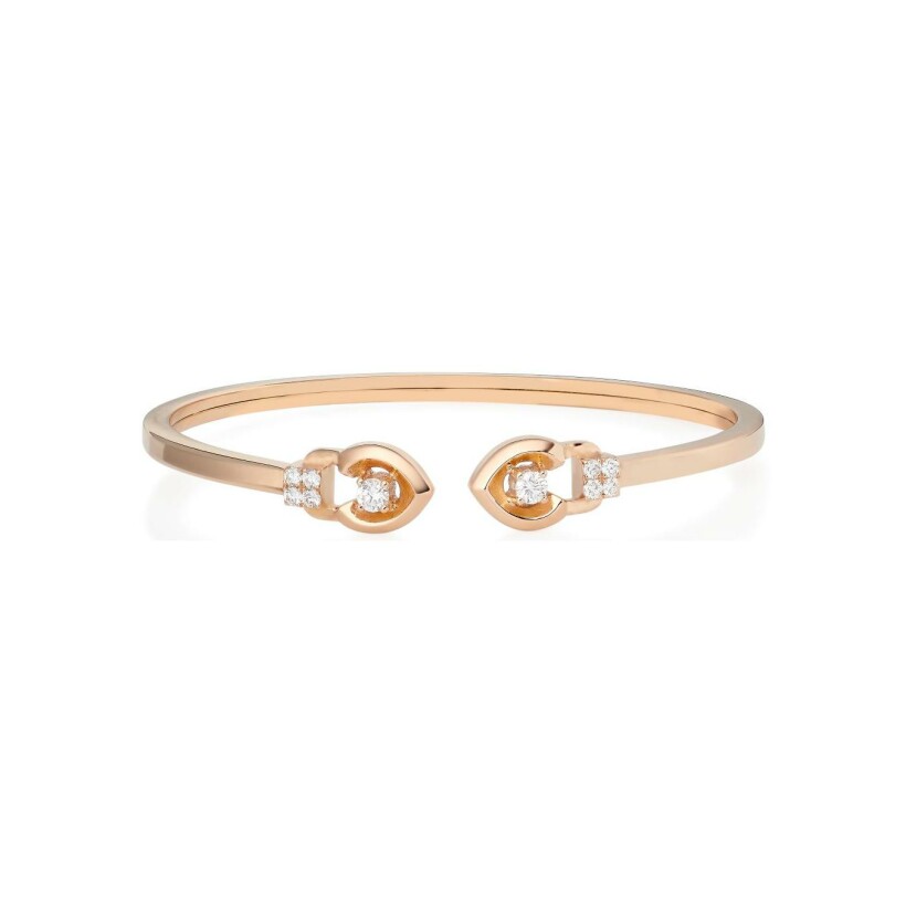 Tinmel bracelet, rose gold and diamonds