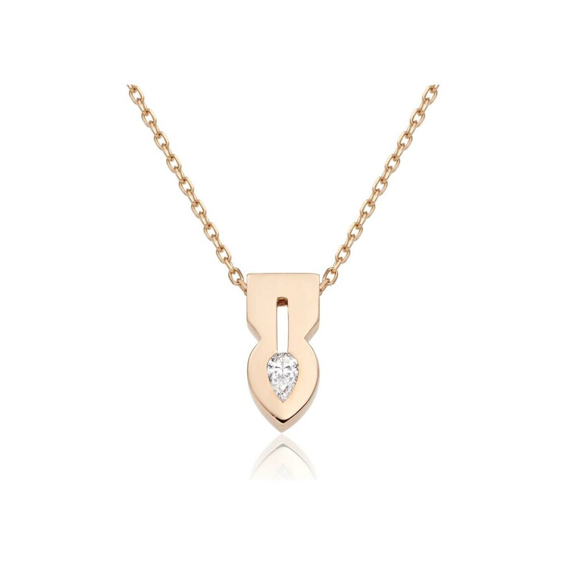 Tinmel necklace, rose gold and diamonds