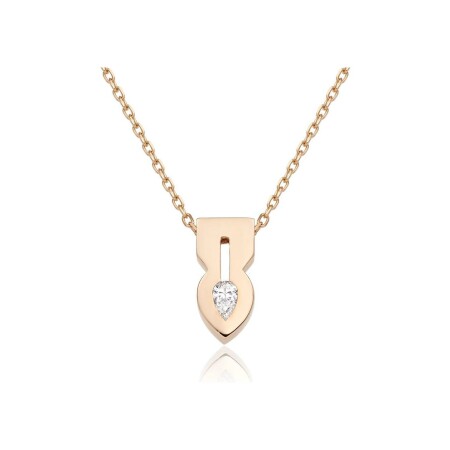 Tinmel necklace, rose gold and diamonds