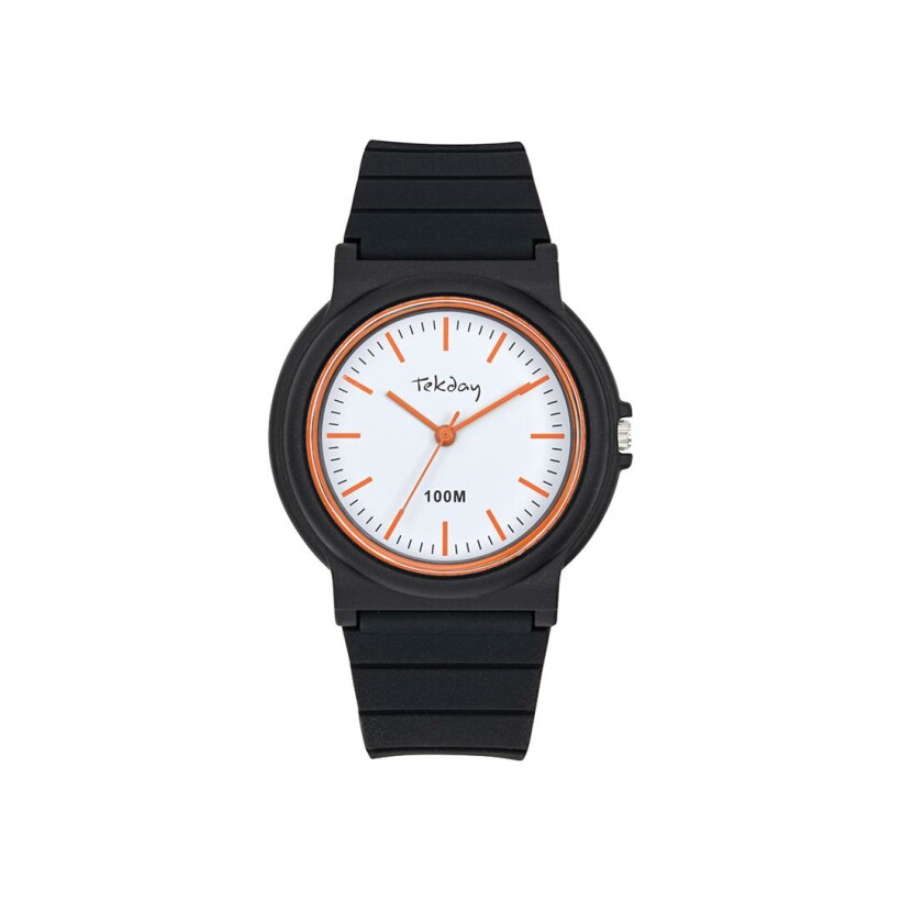 Montre connectée Tekday silicone noir