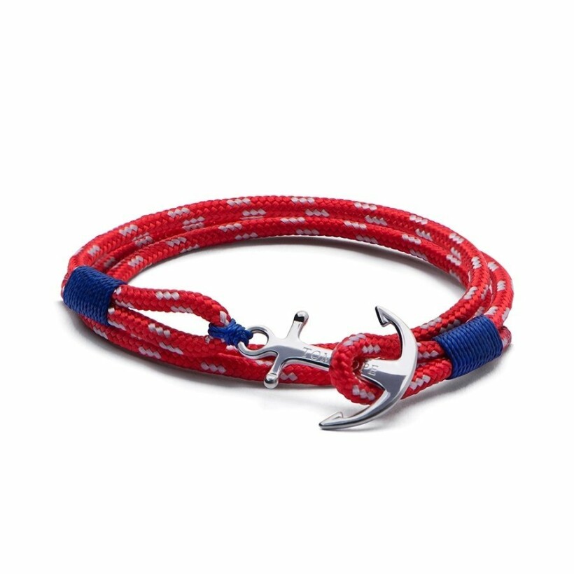 Bracelet Tom Hope Arctic 3 L rouge, bleu en argent