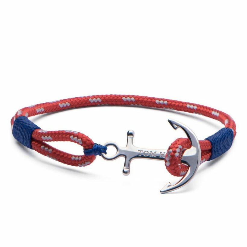 Bracelet Tom Hope Arctic Blue M rouge, bleu en argent