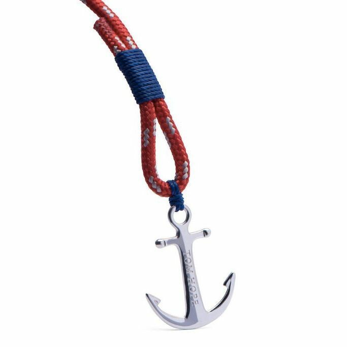 Bracelet Tom Hope Arctic Blue M rouge, bleu en argent