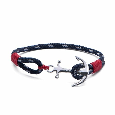 Bracelet Tom Hope Atlantic Red XS rouge, bleu en argent