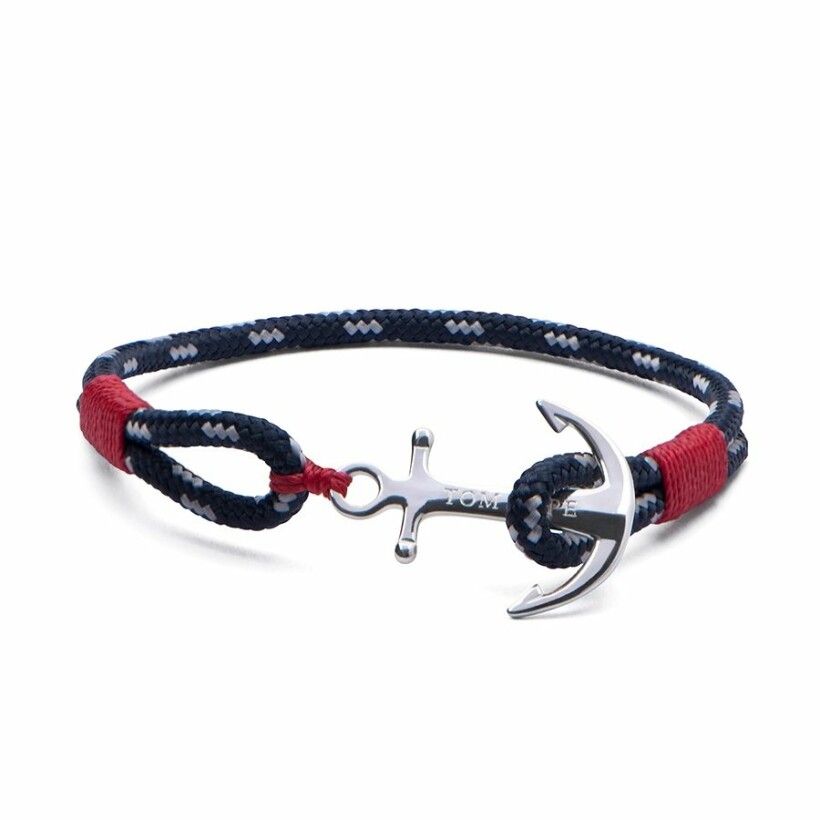 Bracelet Tom Hope Atlantic Red M rouge, bleu en argent