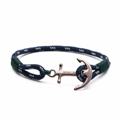 Bracelet Tom Hope Mediterranean XS bleu, vert en plaqué or rose