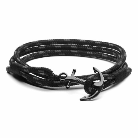 Bracelet Tom Hope Triple Black XS noir en argent