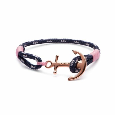 Bracelet Tom Hope Rose Gold XS bleu, rose en plaqué or rose