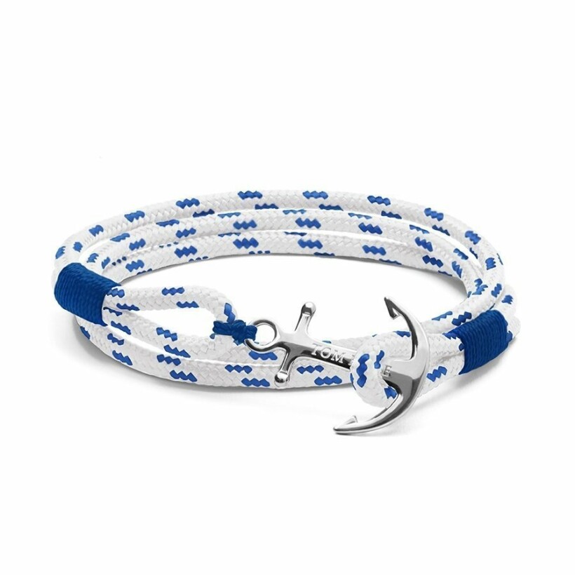 Bracelet Tom Hope Royal Blue M bleu, blanc en argent