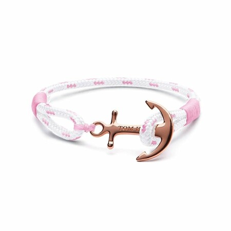 Bracelet Tom Hope Pearl Pink XS rose, blanc en plaqué or rose