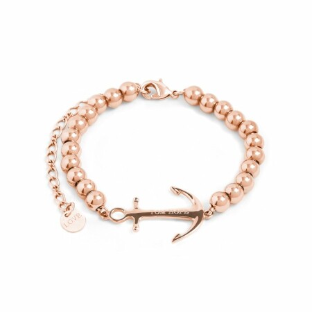 Bracelet Tom Hope Saint Perline en plaqué or rose