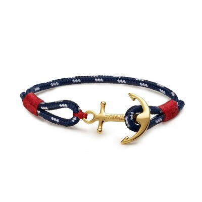 Bracelet Tom Hope 24k Atlantic one, ancre laiton doré, taille XS