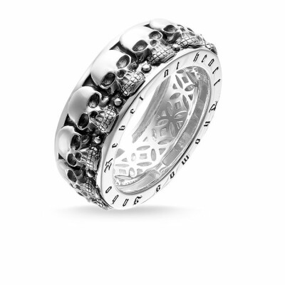 Bague Thomas Sabo Rebel at heart TÃªtes de mort en argent 