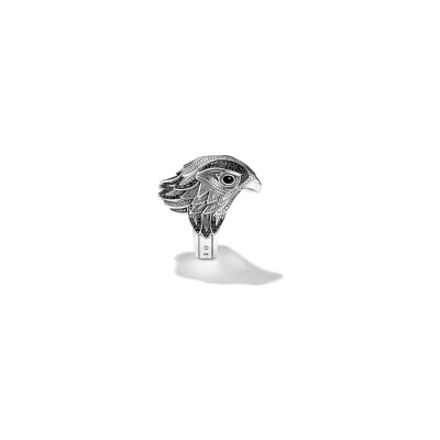 Bague Thomas Sabo en argent, onyx et oxyde de zirconium