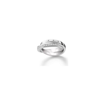 Bague Thomas Sabo en argent et oxyde de zirconium