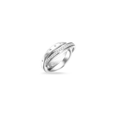 Bague Thomas Sabo en argent et oxyde de zirconium