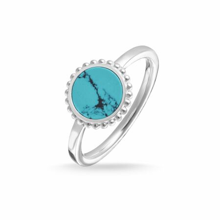 Bague Thomas Sabo en argent et turquoise