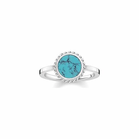 Bague Thomas Sabo en argent et turquoise