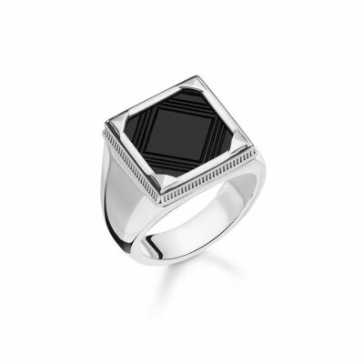 Bague Thomas Sabo Rebel at heart en argent et onyx