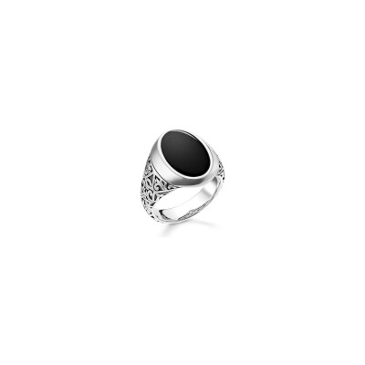 Bague Thomas Sabo en argent et onyx