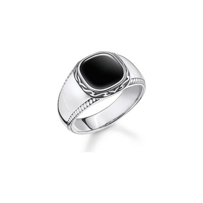 Bague Thomas Sabo en argent et onyx