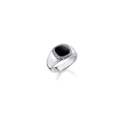 Bague Thomas Sabo en argent et onyx