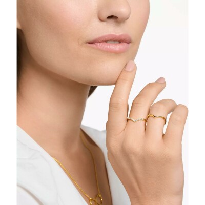 Bague Thomas Sabo en argent, plaqué or et oxyde de zirconium