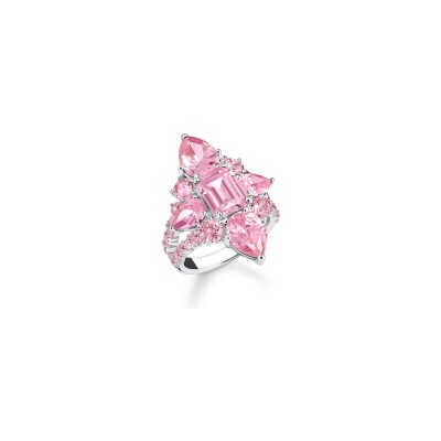 Bague Thomas Sabo Glam & Soul en argent et oxydes de zirconium, taille 56