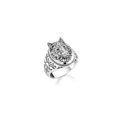 Bague Thomas Sabo Rebel at Heart en argent et oxydes de zirconium, taille 62