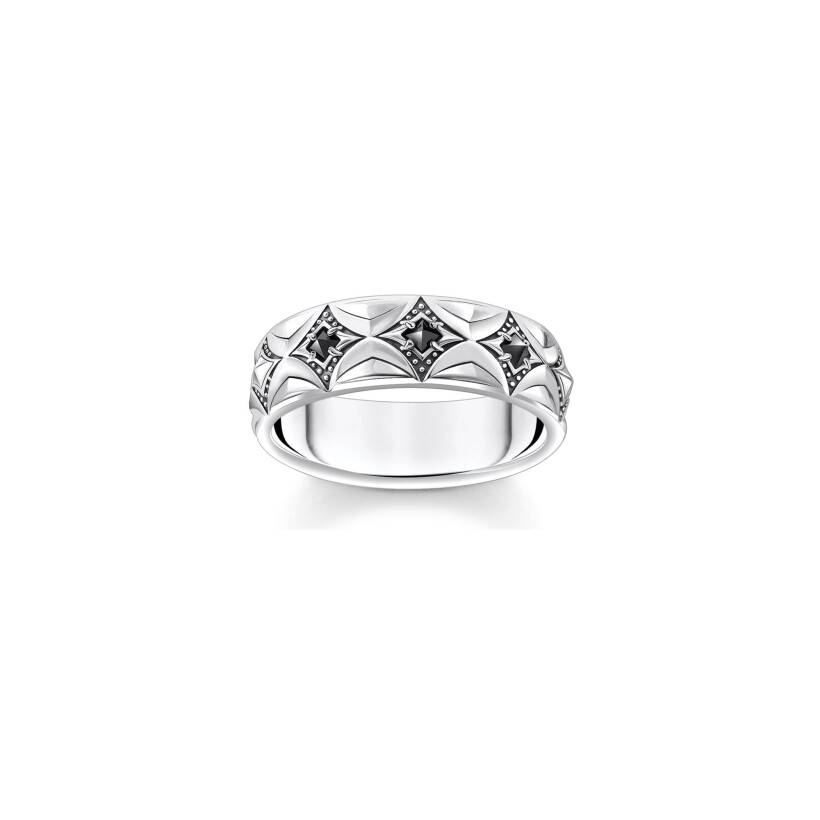 Bague Thomas Sabo Rebel at Heart en argent et oxydes de zirconium, taille 62