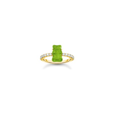 Bague Thomas Sabo THOMAS SABO x HARIBO en argent, plaqué or, verre et oxyde de zirconium