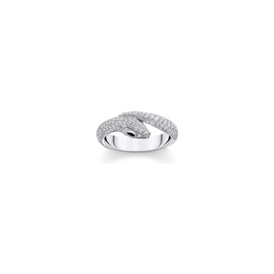 Bague Thomas Sabo Rebel At heart en argent, email et oxyde de zirconium