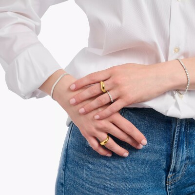 Bague Thomas Sabo en argent et plaqué or