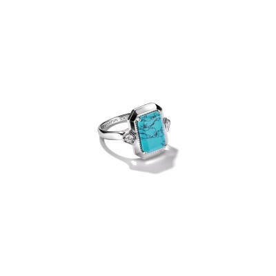 Bague Thomas Sabo en argent, oxyde de zirconium et turquoise d'imitation