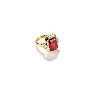 Bague Thomas Sabo en argent, plaqué or et oxyde de zirconium