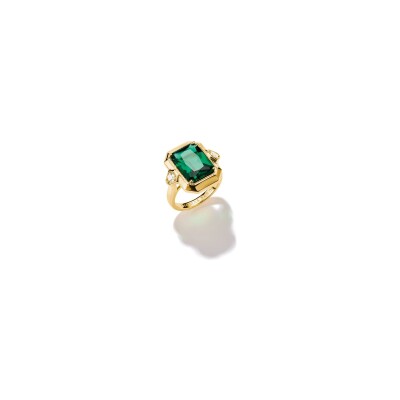 Bague Thomas Sabo en argent, plaqué or et oxyde de zirconium