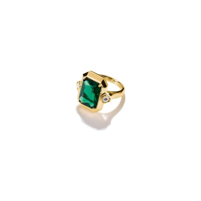 Bague Thomas Sabo en argent, plaqué or et oxyde de zirconium