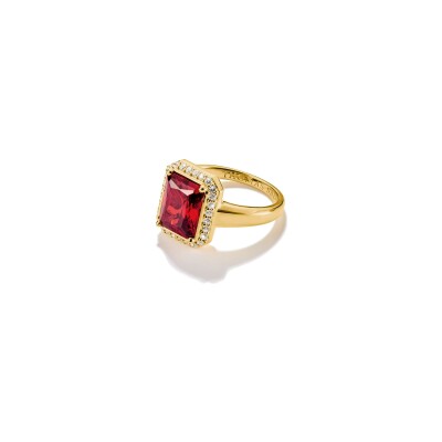 Bague Thomas Sabo en argent, plaqué or et oxyde de zirconium