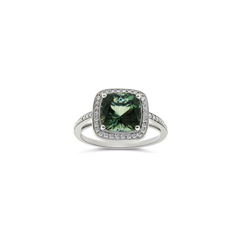 Bague Vaneste en or blanc, tourmaline et diamants