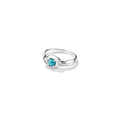 Bague Thomas Sabo en argent et turquoise d'imitation