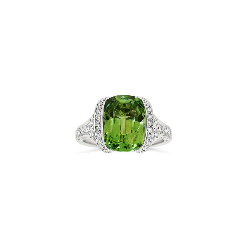 Bague Vaneste en or blanc, tourmaline et diamants