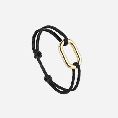 Bracelet sur cordon Le Vent à la Française Maillon en plaqué or, 22mm