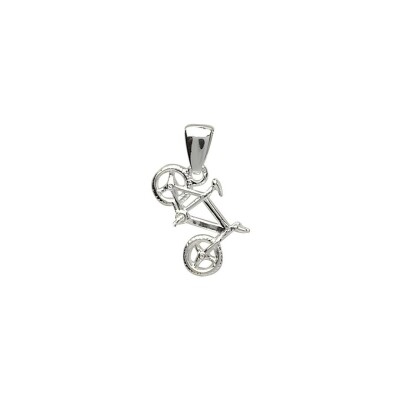 Pendentif vtt argent - vieil argent