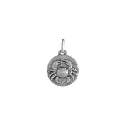 Médaille argent pendentif zodiaque cancer vieil argent