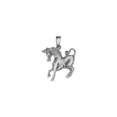 Pendentif argent rhodié licorne