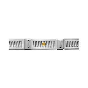 Bracelet acier 3 vis or 21cm