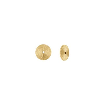 Cache lobe acier doré 8mm (paire)